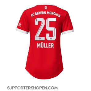 Bayern Munich Thomas Muller #25 Hemma Matchtröja Dam 2022-23 Kortärmad